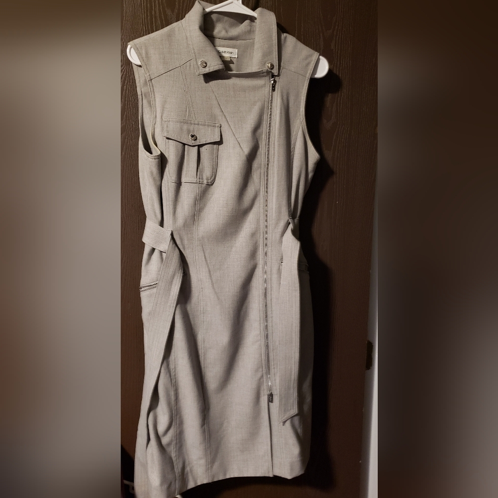 Calvin Klein Classic Gray Dress Size 12